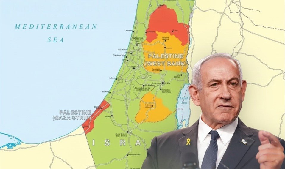 الخرائط البريطانية تعتمد "فلسطين".. ونتنياهو: دولة فلسطينية لن تُقام